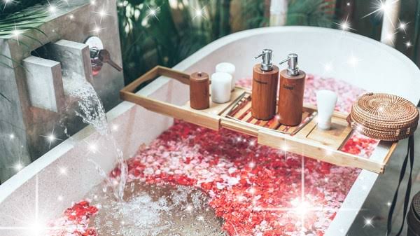 Relaxing bath and self care essentials